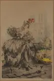 Musette by Louis Icart, Etching, offered Oct 2020
