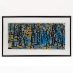 Blue Forest,Color by Werner Drewes, woodcut, offered Oct 2026