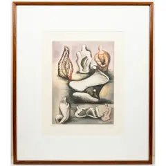 Seven Sculptured Ideas II by Henry Moore, Aquatint on paper, offered Sep 2026
