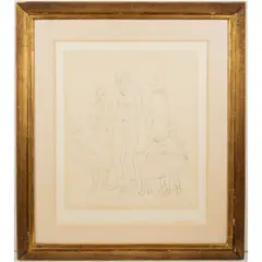 Famille des Saltimbanques (Family of Acrobats) 1950Soft ground by Pablo Picasso, etching with chine-collé on Japon paper, offered Jul 2026