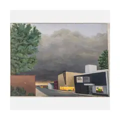 Cityscape, Approaching Storm by Douglas Lucak, Oil on canvas, offered Jul 2026