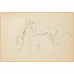 Horse by William Sommer, Ink on paper, offered Jun 2026