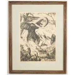 Elephant Hunt by Paul B. Travis, 1931, Lithograph, offered May 2026
