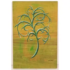 Botanical by Scott Miller, Oil on wood, offered Oct 2025