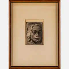 Self Portrait by Käthe Kollwitz, Etching restrike, offered Sep 2025