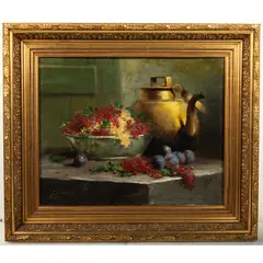 Still life by Georges Duval, Oil on canvas, offered Sep 2025