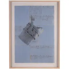 Untitled by David Saunders, pastel on found paper, offered Sep 2025