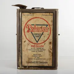 Untitled by Standard, oil polarine five gallon oil can, offered May 2025