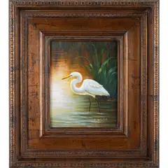 Untitled (Egret) by Carl Walter, Oil on canvas, offered Mar 2025