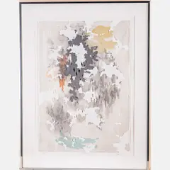 Winter speaks, 2015,Color by Jim Hodges, etching and screenprint with chine collé and handcut gampishi, offered Nov 2024