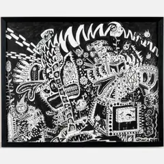 UntitledPencil and by Buttcoffin, ink on Bristol paper, offered Nov 2024