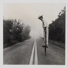 Don on Stilts, No 5 Monkton, Maryland, 1999,Silver Gelatin Print,Number 3/75 by Rodney Smith, pencil, offered Nov 2024