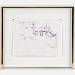Untitled sketch for Progressive installation by Charles Long, 1999, Ink on graph paper, offered Nov 2024