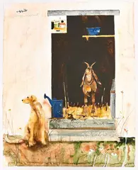 Untitled by Mike Smith, Watercolor on Paper, offered Aug 2025