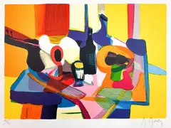 Untitled by Marcel Mouly, Lithograph on Paper, offered Feb 2025