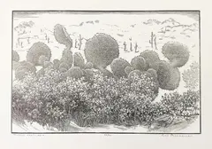 Untitled by Leo Meissner, Pencil Signed Wood Engraving, offered May 2023