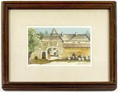 Untitled by Jack Lestrade, Watercolor Painting â€œEntreÃ© De Chardonayâ€, offered Sep 2022