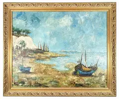 Untitled by Roger EscudiÃ©, Oil on Canvas ÃŽle de Noirmoutier, offered Sep 2022