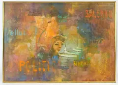 Untitled by Robert R. Bliss, Oil on Masonite Board, offered Oct 2021