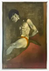 Untitled by Robert R. Bliss, Oil on Masonite Board, offered Oct 2021