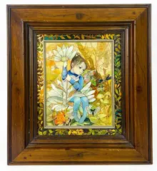 Untitled by Phyllis Londraville, Mixed Media Painting 1977, offered Oct 2021