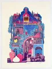 City of Safat by Amram Ebgi, Lithograph, offered Sep 2023