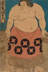 Portrait of a Sumo Wrestler by Utagawa Kunisada, Woodblock, offered Mar 2026