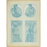 Figures Decoratives by Alphonse Mucha, lithograph in colors, sold Nov 2025