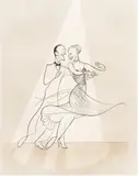 Untitled by Al Hirschfeld, lithograph, sold Nov 2025