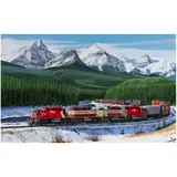 Canadian Pacific Railway by Larry Fisher, 2000, oil on canvas, sold Nov 2025