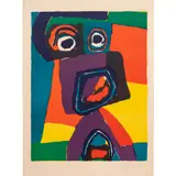 Untitled by Karel Appel, lithograph in colors, sold Nov 2025