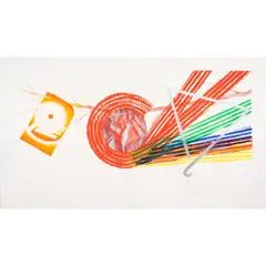Spokes by James Rosenquist, 1977, etching, sold Nov 2025