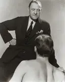 William Somerset Maugham with Robert W. Bishop (1941) by George Platt Lynes, gelatin silver print, sold Nov 2025