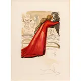 Pylade Aimant Hermione" from "L'Art d'Aimer," 1979/80 by Salvador Dalí, woodcut engraving in colors, sold Nov 2025