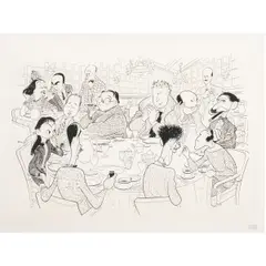 Untitled by Al Hirschfeld, lithograph, sold Nov 2025