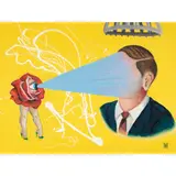 Repeat After Me by Don Ed Hardy, 1994, oil on canvas, sold Nov 2025