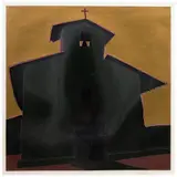 Untitled by Harold Joe Waldrum, linocut in colors, sold Nov 2025