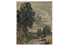 Untitled by Allen Freer, ink and watercolour, offered Feb 2021