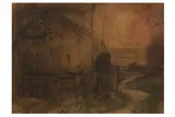 Untitled by Archibald Standish Hartrick, charcoal and pastel, offered Feb 2021