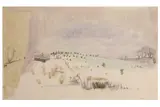Untitled by Tessa Newcomb, pencil and watercolour, offered Feb 2021