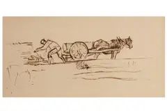 Untitled by Thomas Hennell, ink, offered Feb 2021