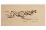 Untitled by Thomas Hennell, ink, offered Feb 2021