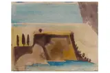 R.a. (1927–2005) by Norman Adams, pencil and watercolour, offered Feb 2021