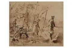 Untitled by Thomas Hennell, watercolour, offered Feb 2021