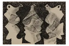 R.a. (1899–1991) by Eileen Agar, ink and crayon, offered Feb 2021