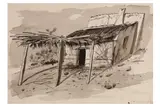 Untitled by Ian Pollock, ink and wash, offered Feb 2021