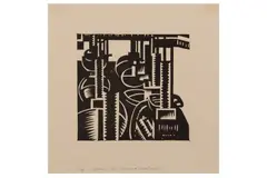 Untitled by Edward Wadsworth, engraving, offered Feb 2021
