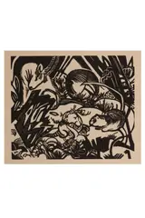 Untitled by Franz Marc, woodcut, offered Feb 2021