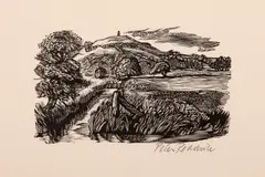 Untitled by Peter Reddick, woodcut, offered Feb 2021
