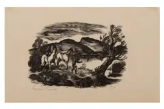 Untitled by Lynton Lamb, engraving, offered Feb 2021